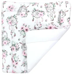 TupTam Baby Wickeltischauflage Mit Baumwollbezug Gemustert, Farbe: Traumfänger / Einhorn / Rosa, Größe: 70 X 70 Cm -Barbie Store d1c7b2e06ab1a49a002637117d78d16f