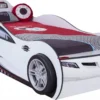 Cilek COUPE Autobett Kinderbett Bett Ausziehbett Rennfahrerbett Weiß, Matratzen Oben/unten:ohne -Barbie Store d2b6f6fbb88f04b04e1210cabe24bc1f