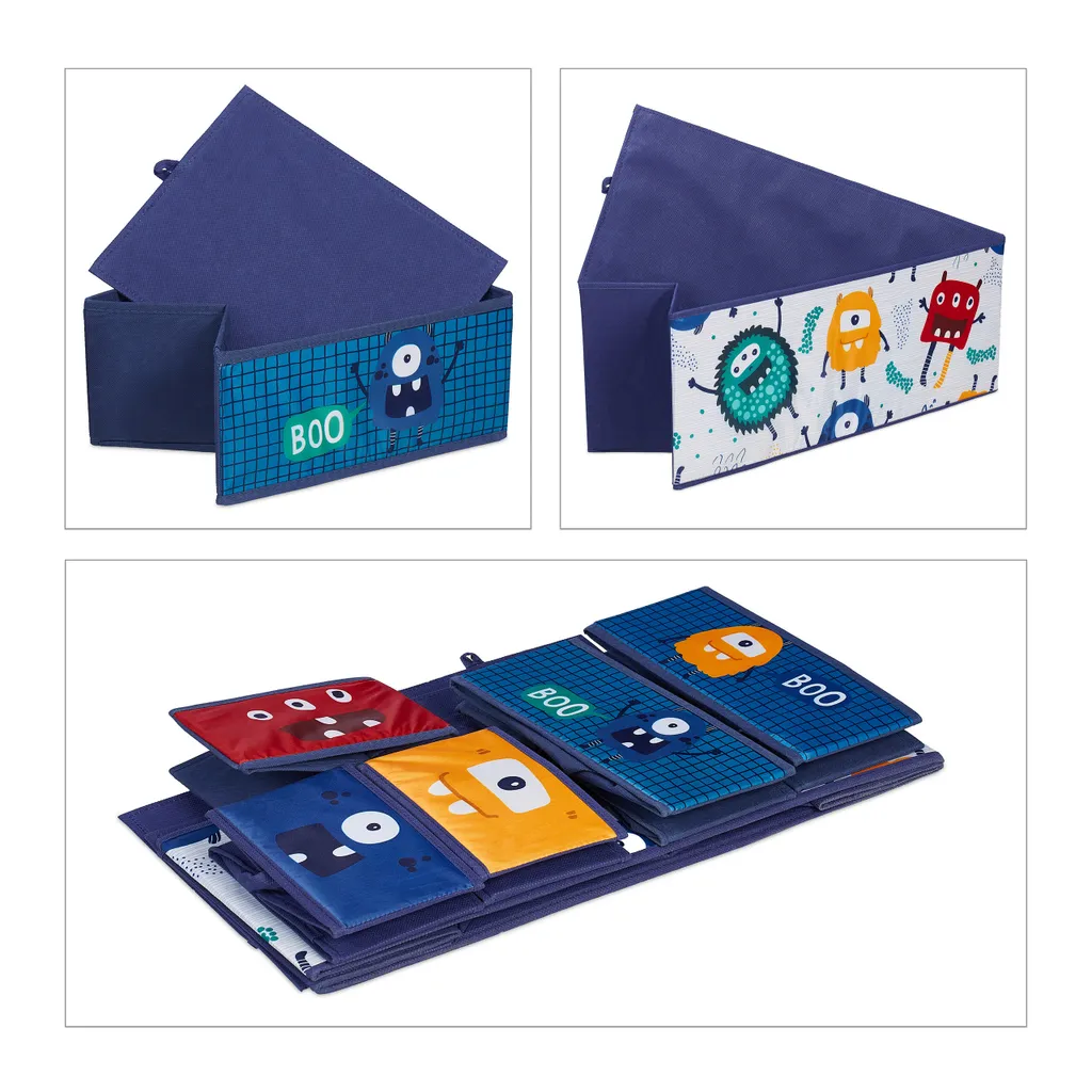 Relaxdays Kinderregal Mit Boxen Monster 9 Relaxdays Kinderregal Mit Boxen Monster – Bild 7