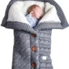 Baby Schlafsack Für Kinderwagen Gestrickt Schlafsack Süße Samt Warme Tasche Pucksack Stricken Wickeln Abnehmbare Ärmel Strick Decke Schlafsack Swaddle Für Babys Neugeboren -Barbie Store d56ae326601cb8309be47b1986e47c9f