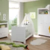 Trendteam Babyzimmer 4-teilige Kombination Olivia/Julie Weiß