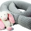 MINKY Weiche Bettschlange Bettrolle Seitenschläferkissen Stillkissen Zierkissen Nestchen Nestchenschlange Nackenrolle 180 Cm Hand EU Grau -Barbie Store d7565754b0b359f00be704e604b23317