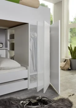 RELITA Etagenbett Sina Mit 2 Liegeflächen á 90 X 200 Cm, Inkl. Bodenplatten Als Auflage Für Die Matratzen, Inkl. Kleiderschrank (ohne Bettschublade) -Barbie Store d8852481cc5ad6beb57ffabc531b4716