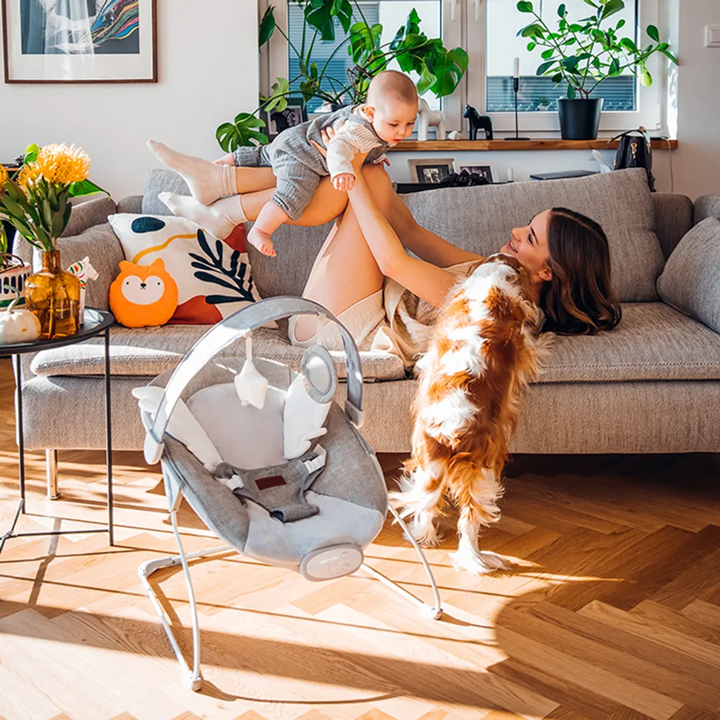 Babywippe Baby Schaukelstuhl Mit 5 Schwingungsamplituden Musik Timing Und Bluetoothfunktion Momi TULI 11 Babywippe Baby Schaukelstuhl Mit 5 Schwingungsamplituden Musik Timing Und Bluetoothfunktion Momi TULI – Bild 9