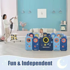 YOLEO Laufgitter Laufstall Baby Absperrgitter Krabbelgitter Schutzgitter Für Kinder Aus Kunststoff Mit Tür Spielzeugboard 14-Paneele Mit Uhr Tafel 21 YOLEO Laufgitter Laufstall Baby Absperrgitter Krabbelgitter Schutzgitter Für Kinder Aus Kunststoff Mit Tür Spielzeugboard 14-Paneele Mit Uhr Tafel -Barbie Store d8ff6a7a69743dd15171c3eb1498f532