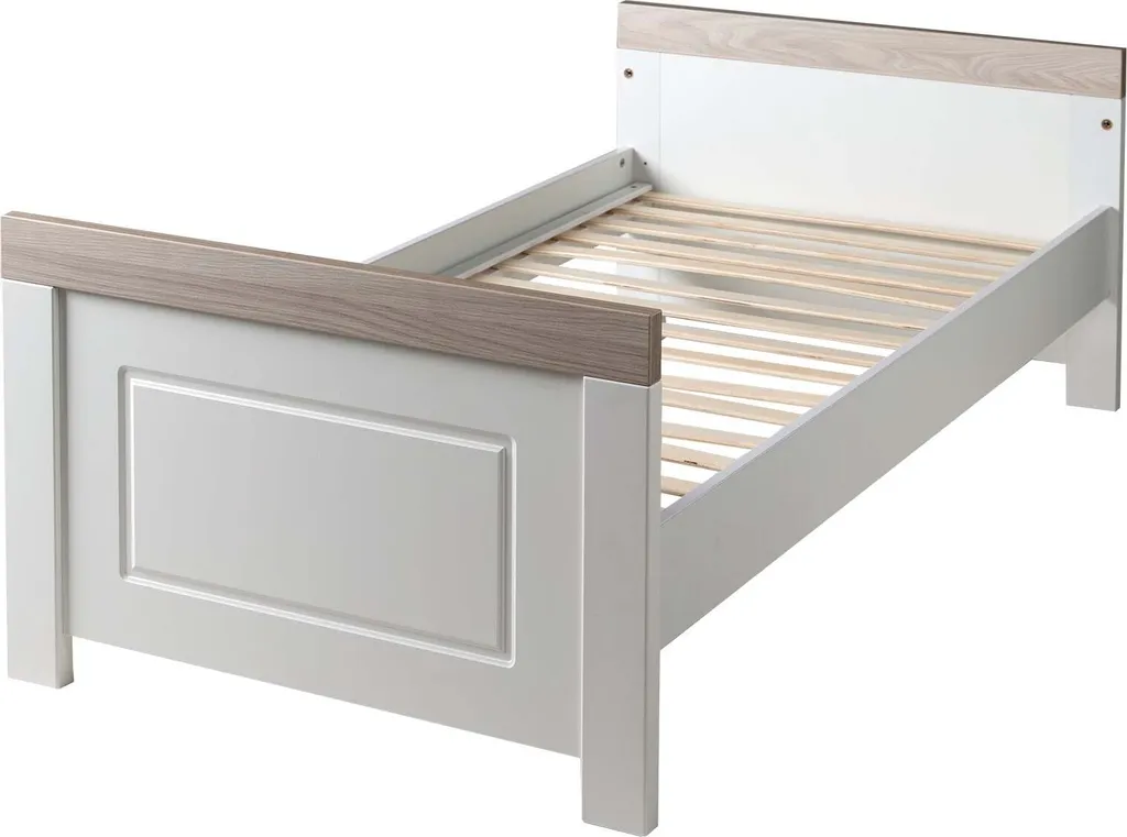 Roba Kombi-Kinderbett 'Felicia', 70 X 140 Cm, Weiß, Höhenverstellbar, 3 Schlupfsprossen, Umbaubar 8 Roba Kombi-Kinderbett 'Felicia', 70 X 140 Cm, Weiß, Höhenverstellbar, 3 Schlupfsprossen, Umbaubar – Bild 6