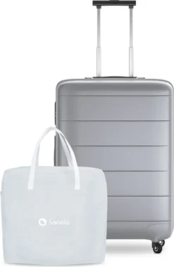 LIONELO Malin Evo Kinderbett, Babywiege, Reisebett Für Babys Mit Matratze, Kinderreisebett, Reisegitterbett, Von 0 Bis 9 Kg, Vordach, Moskitonetz, Klappbar, Schaukelsystem, Liegeverstellung, Schnelle Montage, Reisetasche, Leicht -Barbie Store da4aee88100bd7db9f0f419eee5f2be5