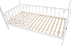 Kinderbett Hausbett Set 160×80 Mit Rausfallschutz Und Matratze Weiß Einzelbett -Barbie Store daeb81680ea739156ffa25543dacf505