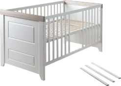 Roba Kombi-Kinderbett 'Felicia', 70 X 140 Cm, Weiß, Höhenverstellbar, 3 Schlupfsprossen, Umbaubar 13 Roba Kombi-Kinderbett 'Felicia', 70 X 140 Cm, Weiß, Höhenverstellbar, 3 Schlupfsprossen, Umbaubar -Barbie Store dbfc4bd7cccd4dee31880b9b0b35d8c3