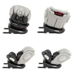 Kikkaboo Kindersitz Felix Isofix Gruppe 0+/1/2/3 (0-36kg) Top Tether SPS Reboard Hellgrau -Barbie Store dc4537b15e4ff00620a26d5445853843