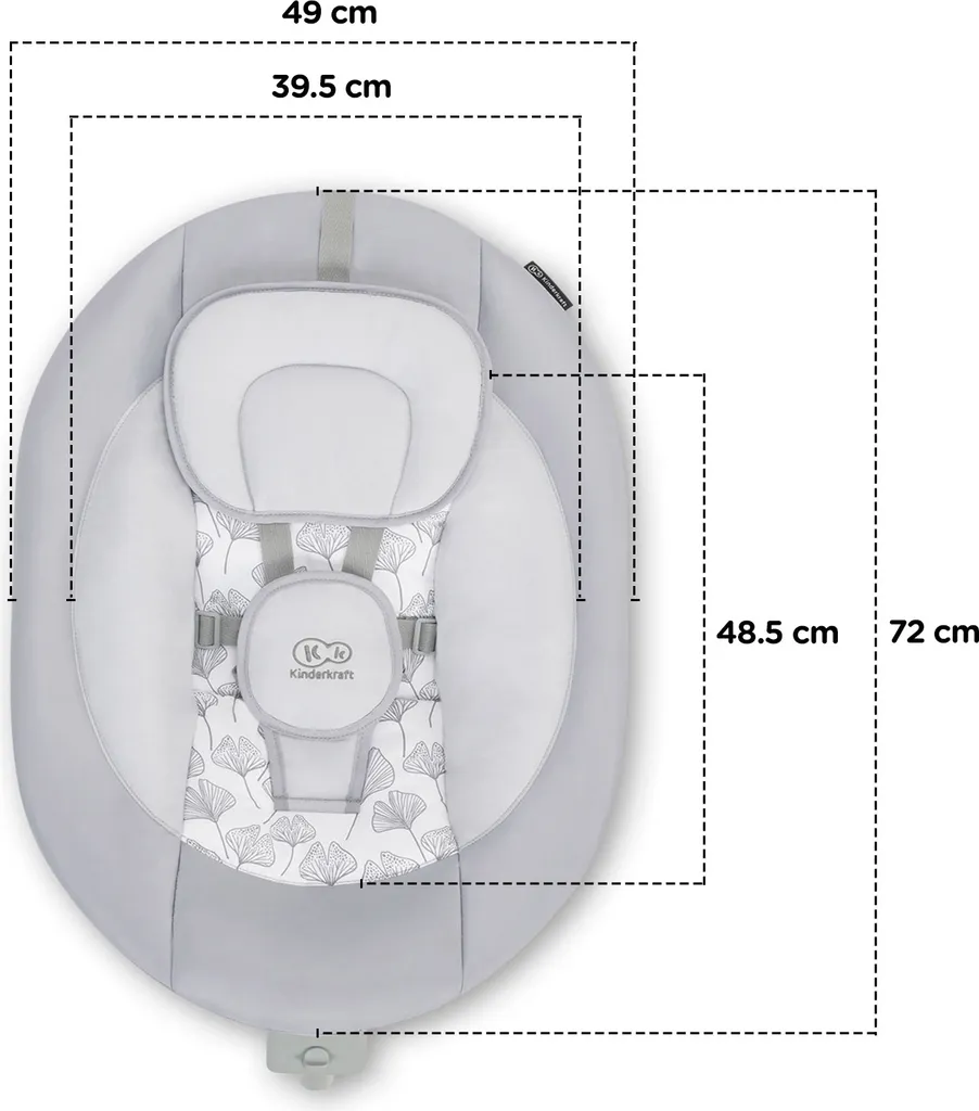 Kinderkraft Baby Rocker LULI Gray 10 Kinderkraft Baby Rocker LULI Gray – Bild 8