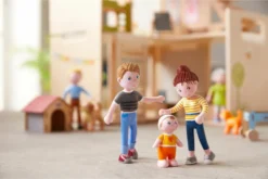 HABA 306145 - Little Friends – Spielset Familie, Biegepuppen & Tiere Ab 3 Jahren -Barbie Store dec070224058f43b9f951d5574dc1708