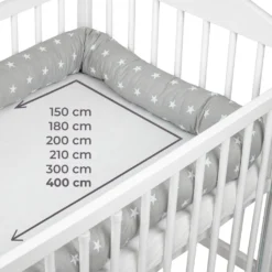 Bettschlange 300 Cm Nestchenschlange Für Baby Bettrolle 3m Bettumrandung Babybettschlange Grau Mit Weißen Sternen 16 Bettschlange 300 Cm Nestchenschlange Für Baby Bettrolle 3m Bettumrandung Babybettschlange Grau Mit Weißen Sternen -Barbie Store df868829967717254332366b4418ae2c