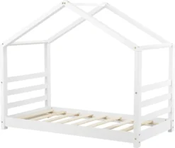 Kinderbett Mit Lattenrost Hausbett Weiß 80x160 Cm Bettenhaus Bett Jugendbett [en.casa] -Barbie Store dfa0d44a0f40c617fc90542a1b49fe60