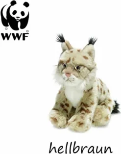 WWF Plüschtier Luchs (23cm, Hellbraun) Kuscheltier Stofftier