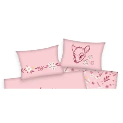 Herding Disney Bambi Baby Bettwäsche 100x135 + 40x60 Cm Baumwolle Wendebettwäsche Rosa 2 Teilig -Barbie Store e3925cdee4b9fbee4a668266e5c709e2