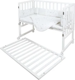 Roba Safe Asleep® Stubenbett 3 In 1 ""Sternenzauber"", Beistellbett Weiß, Babybett & Bank, Mit Zubehör -Barbie Store e55b5cb1957e699b05bdf0f92a480ac6