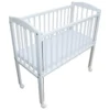 Beistellbett Babybett 90x40 Cm Mit Matratze Und Räder Höhenverstellbar Weiss