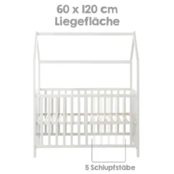 Roba Hausbett 60 X 120 Cm, Baby- & Beistellbett In Hausoptik, Taupe, 6-fach Verstellbar -Barbie Store e663a68881e07496ee16f9975e32953c