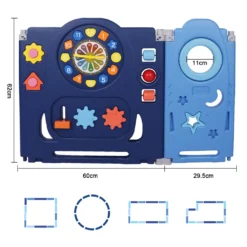 YOLEO Laufgitter Laufstall Baby Absperrgitter Krabbelgitter Schutzgitter Für Kinder Aus Kunststoff Mit Tür Spielzeugboard 14-Paneele Mit Uhr Tafel 29 YOLEO Laufgitter Laufstall Baby Absperrgitter Krabbelgitter Schutzgitter Für Kinder Aus Kunststoff Mit Tür Spielzeugboard 14-Paneele Mit Uhr Tafel -Barbie Store ead3bf24515d1497e0bddfacf80f7e0d
