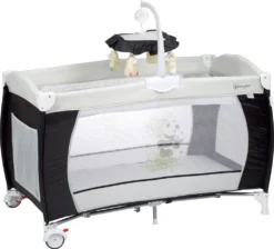 BabyGo Reisebett Sleeper Deluxe, Schwarz, Inkl. Wickelauflage -Barbie Store ee8e8008e3908d08210f3df6b0746ac7