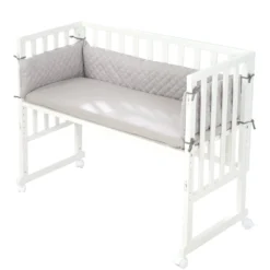 Roba Stuben- & Beistellbett 3in1 Weiß, ‚roba Style‘, Für Alle Elternbetthöhen, Inklusive Matratze, Nestchen Und Barriere -Barbie Store eea2eac21da7d4dce9fbf704bdc824ec
