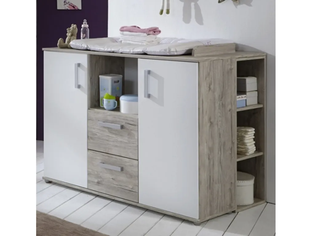 Komplett Babyzimmer Bente 7 Teiliges Komplett Set In Eiche Sand Und Weiß Von Arthur Berndt, Babyzimmermöbel Komplett 4 Komplett Babyzimmer Bente 7 Teiliges Komplett Set In Eiche Sand Und Weiß Von Arthur Berndt, Babyzimmermöbel Komplett – Bild 2