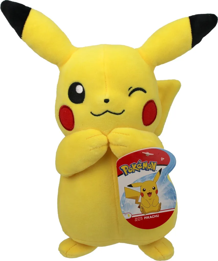 JAZWARES Pokemon Plüschfigur Wave 8 (20cm) , Charakter :Pikachu Zwinkernd 5 JAZWARES Pokemon Plüschfigur Wave 8 (20cm) , Charakter :Pikachu Zwinkernd – Bild 3
