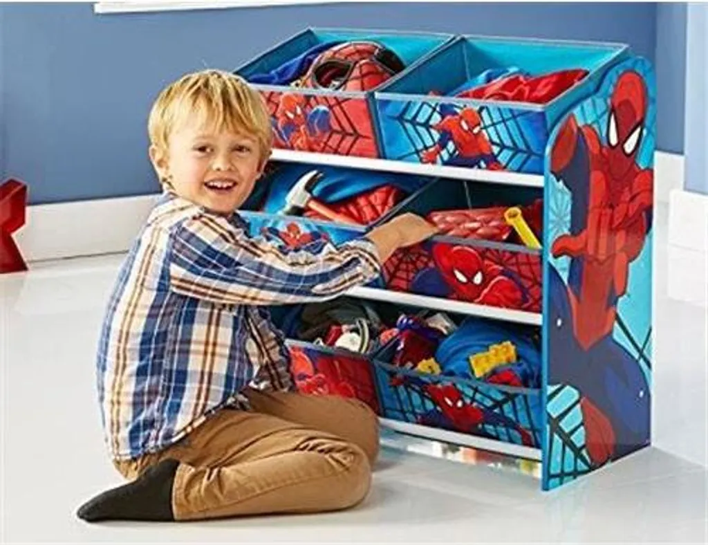 Worlds Appart Spider-Man - Regal Zur Spielzeugaufbewahrung Mit Sechs Kisten Für Kinder, 471SDR 14 Worlds Appart Spider-Man - Regal Zur Spielzeugaufbewahrung Mit Sechs Kisten Für Kinder, 471SDR – Bild 12
