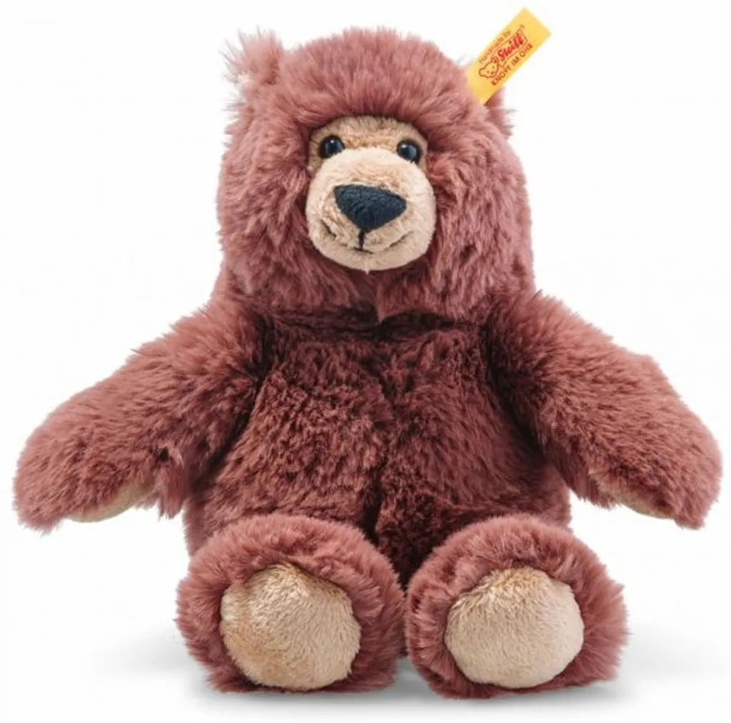Steiff Bella Bär, Original Plüschtier 30 Cm, Plüschbär Teddy Sitzend, Kuscheltier Für Kinder, Soft Cuddly Friends, Schmusetier Zum Spielen & Kuscheln, Waschbar, Stofftier Rotbraun (113840), Rot 9 Steiff Bella Bär, Original Plüschtier 30 Cm, Plüschbär Teddy Sitzend, Kuscheltier Für Kinder, Soft Cuddly Friends, Schmusetier Zum Spielen & Kuscheln, Waschbar, Stofftier Rotbraun (113840), Rot – Bild 7