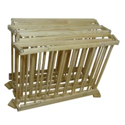 ADANA- Laufstall Baby Faltbar - Individuell Formbar – XL Laufgitter Aus Massiv-Holz- Krabbelgitter -Absperrgitter Mit Tür (8-teilig) -Barbie Store f4593db22e9c342164315ebaf38c59af