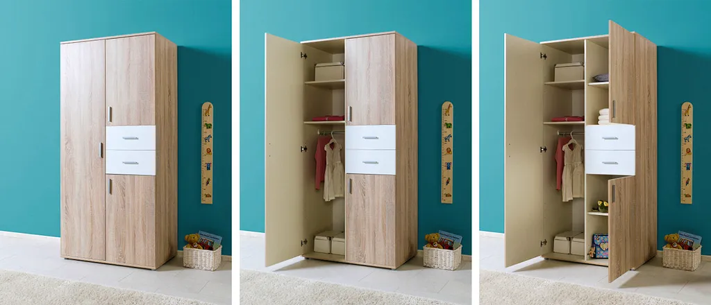 Babyzimmer ELISA 1 In Eiche Sonoma / Weiß 4 Babyzimmer ELISA 1 In Eiche Sonoma / Weiß – Bild 2