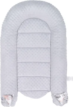 Warmes Nestchen Baby 90x50 Cm - Kuschelnest Neugeborene Nestchen Winter / Herbst Kokon Babynest Wilde Rose Grau -Barbie Store f5e4a60e8f49a58e6a5e60aaea9c7001