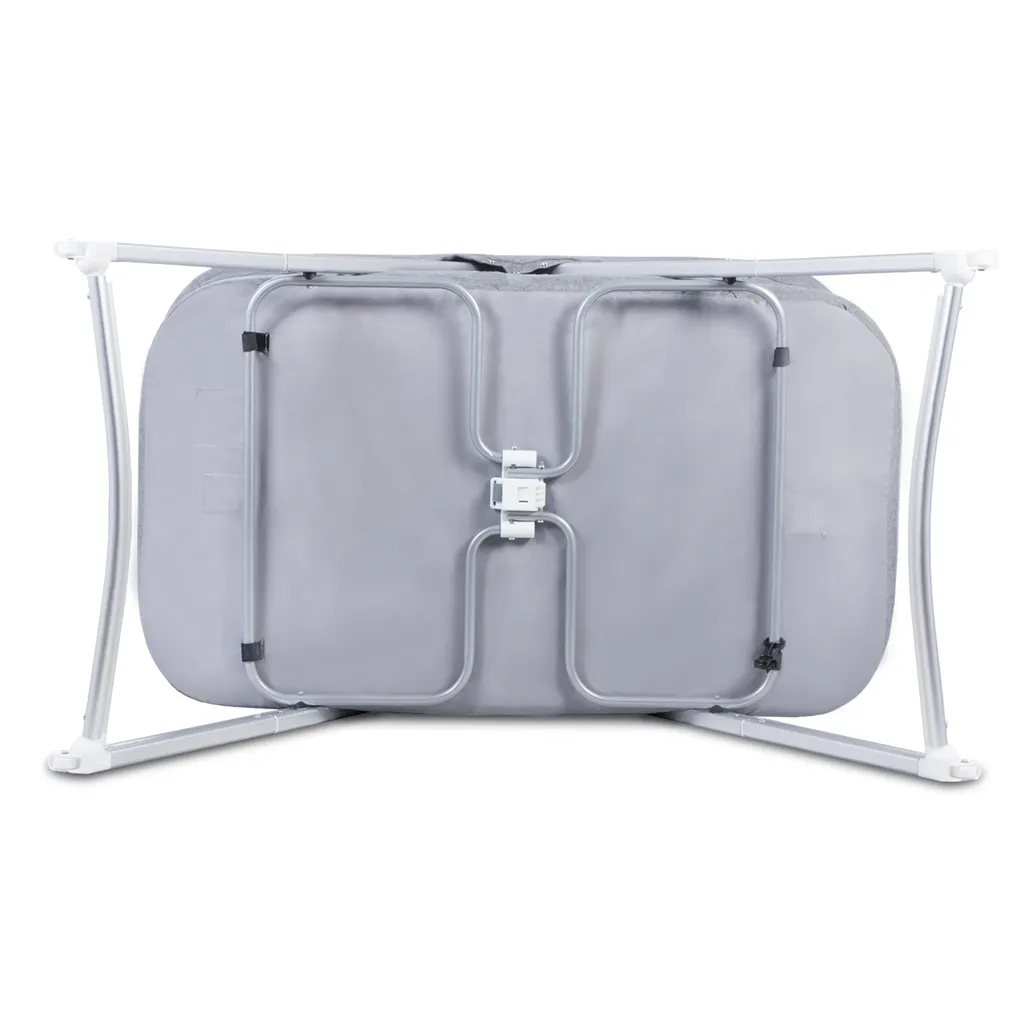 Lionelo Vera Faltbares Kinderbett 3in1 Baby Reisebett Laufstall Kinderwippe Grau 5 Lionelo Vera Faltbares Kinderbett 3in1 Baby Reisebett Laufstall Kinderwippe Grau – Bild 3