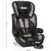 KIDUKU® Autokindersitz Kinderautositz Autositz Kindersitz 9-36kg Gruppe 1+2+3 Schwarz/Grau -Barbie Store f71ae5a6e157583f5799af5a20ac9d94