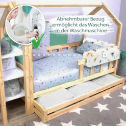 Bettkantenschutz Für Kinderbetten 90 Cm - Schutz Für Bettrahmen Kantenschutz Kinder Babybett Baumwolle Safari -Barbie Store f71c6e7b6bafd20b0141a494ea879405
