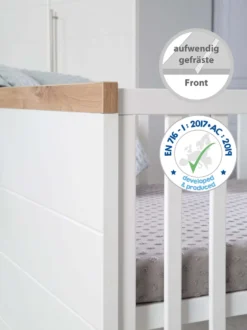 Roba Kombi-Kinderbett 'Nele' 70 X1 40 Cm, Babybett Umbaubar Zum Juniorbett, Weiß,Nachbildungleisten In 'Artisan Eiche' -Barbie Store f7256f501af5b40aceded34c0fa47895