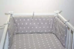 Bettumrandung Babybett Nestchen Umrandungen - Babynest Kopfschutz Für Baby Beistellbett Gitterbett 420 Cm GRAU 12 Bettumrandung Babybett Nestchen Umrandungen - Babynest Kopfschutz Für Baby Beistellbett Gitterbett 420 Cm GRAU -Barbie Store faca2753fc928401123c1fba4636a196