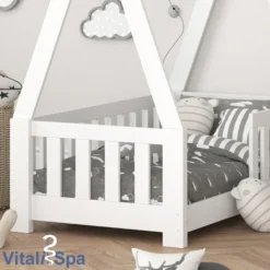 VitaliSpa Kinderbett Tipi Weiß 148 X 166 X 76 Cm Massivholz 14 VitaliSpa Kinderbett Tipi Weiß 148 X 166 X 76 Cm Massivholz -Barbie Store fafa8edf5f16276781c8ee9d901c0bc1