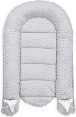 Babynestchen Set Neugeborene 90x50 Cm Minky - Kuschelnest Baby Nestchen 5-teilig Kokon Eule Hellgrau -Barbie Store fb332e1a2e5da8d0a3065053504baca9