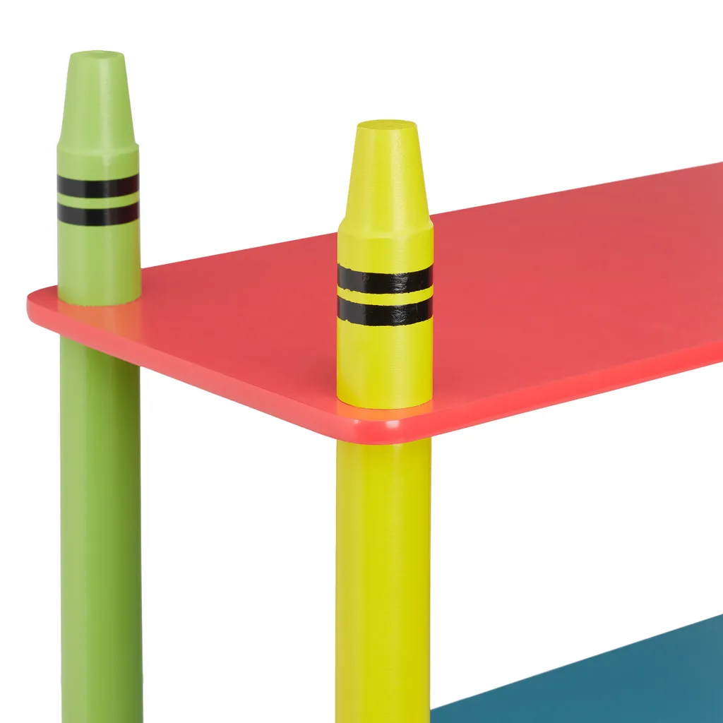 Relaxdays Buntes Kinderregal Mit 3 Ablagen 8 Relaxdays Buntes Kinderregal Mit 3 Ablagen – Bild 6