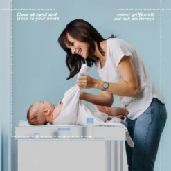 Infantastic® Wickelkommode Mit 3 Schubladen Und 3 Fächern, Ca. 113 X 53 X 101.6 Cm, Inkl. Wickelaufsatz Abnehmbar, Weiß - Baby Kommode, Babymöbel, Wickeltisch -Barbie Store fcac3a3c435037eb2915345f68ae0c57