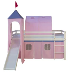 Homestyle4u 1440, Kinder Tunnel Für Hochbett Bettzelt Betttunnel Spieltunnel Kinderbett, 90 Cm Breit, Rosa -Barbie Store fed2c50e813ab480bf03b49e8de84355